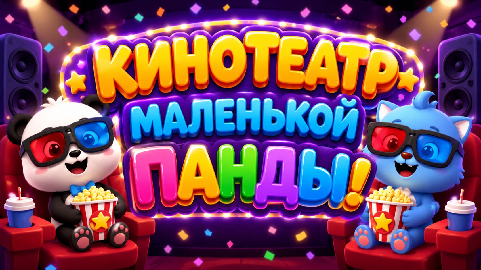 Кинотеатр Маленькой Панды! 🎬🐼 Весёлые приключения для малышей 🍿✨