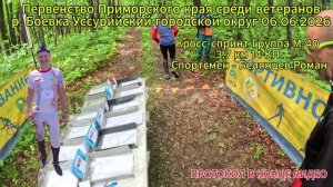 Спортивное ориентирование. Первенство Приморского края среди ветеранов 06.06.2026 г.  Белянцев Роман