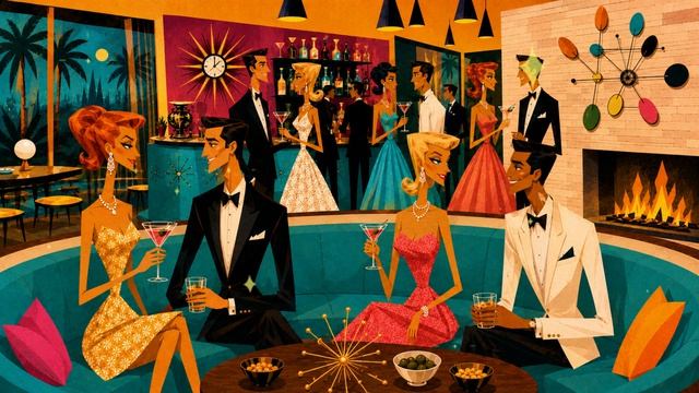 1960'S ATOMIC JAZZ LOUNGE ｜ COCKTAIL PARTY MUSIC FOR A MODERN LIFESTYLE смотреть онлайн