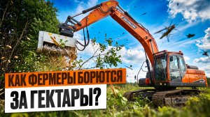Как фермеры борются за гектары. Экскаватор с мульчером NIUBO KXM