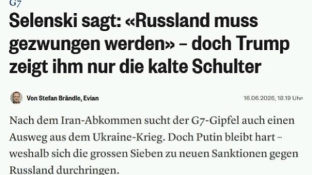🇺🇸🖕🇺🇦 Трамп демонстративно проигнорировал Зеленского на саммите G7, даже не поприветствовав его смотреть онлайн