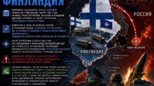☢️🎯 Финляндия отменила самозапрет на ввоз и хранение ядерного оружия, существовавший более 40 лет смотреть онлайн