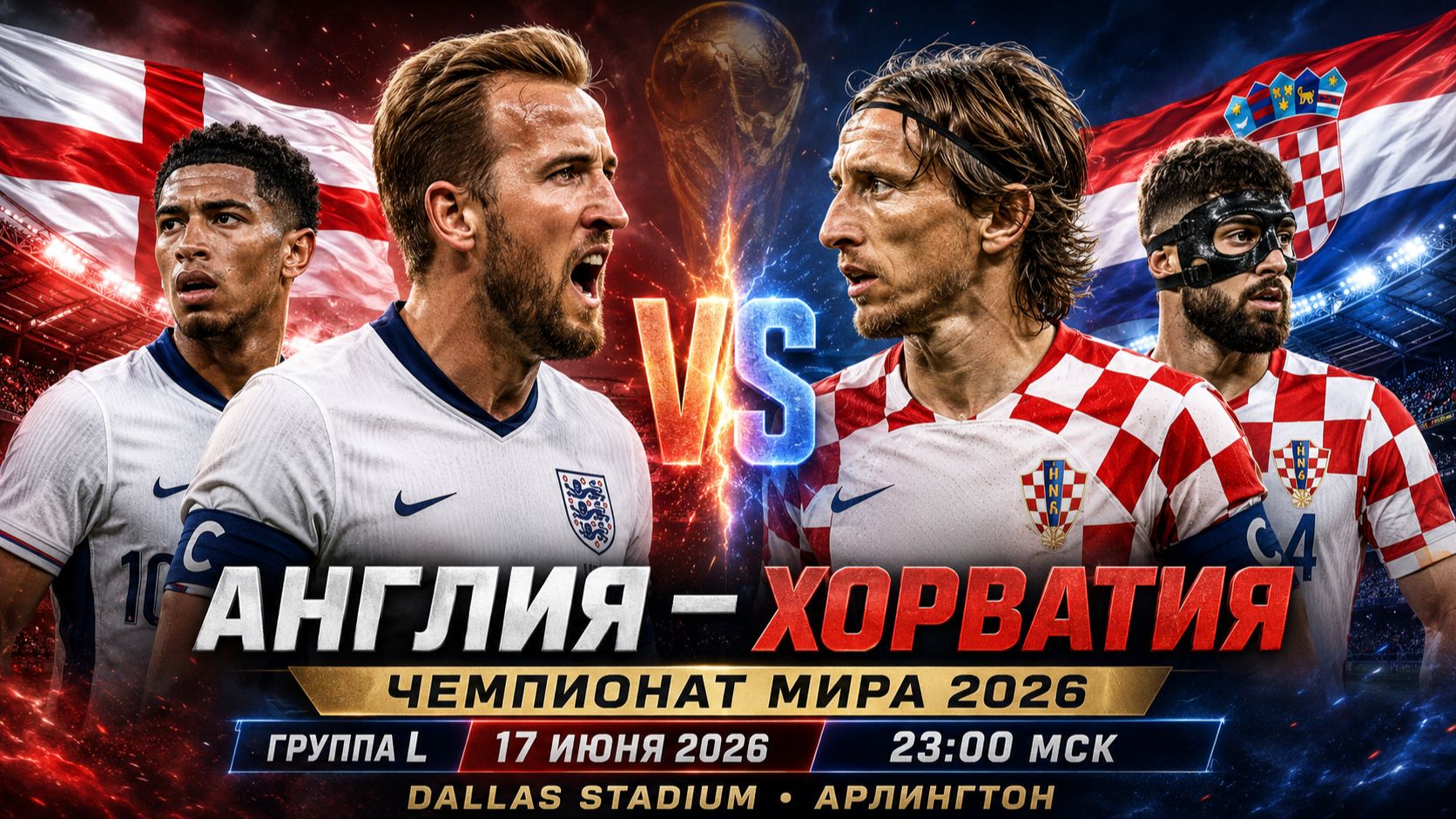 АНГЛИЯ vs ХОРВАТИЯ — Фаворит Потеряет Очки? Превью и Прогноз Матча ЧМ-2026