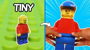 От самой МАЛЕНЬКОЙ до самой БОЛЬШОЙ необычной МИНИФИГУРКИ LEGO !