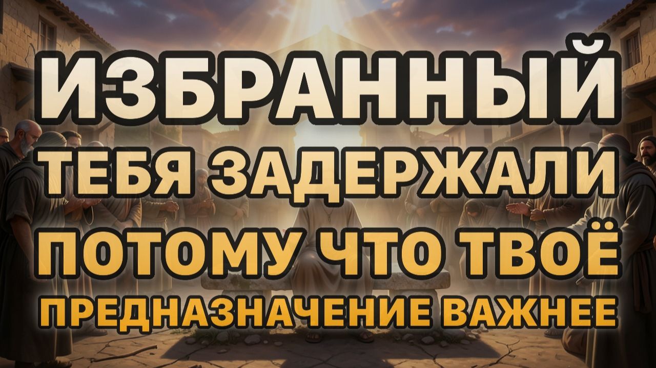 Избранный, тебя задержали, потому что твоё предназначение важнее