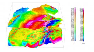3d-модель источников магнитных аномалий на полуострове Брокнес, Антарктида