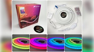 Неоновая RGB IC led лента (видео-обзор)