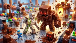 ГОЛЕМ против ШОКОЛАДНЫХ МОНСТРОВ в CANDY FACTORY WORLD! 🍫😱