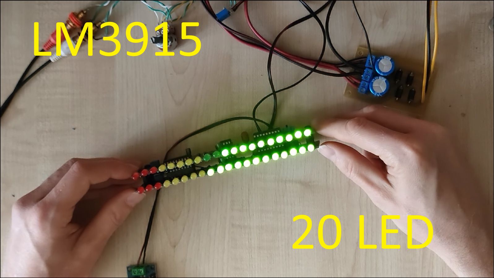 VU-meter на 20 LED (индикатор уровня звука). Большой гайд по микросхеме LM3915 смотреть онлайн