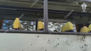 СК России работает на месте теракта в Брянской области. Кадры автобуса,где ехали ДЕТИ
