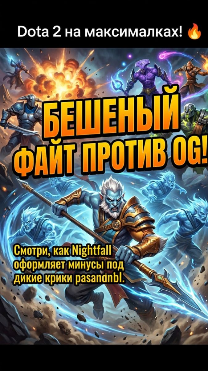 Nightfall делает грязь! Оформляет жесткие минусы против OG под бешеные крики pasanbl
