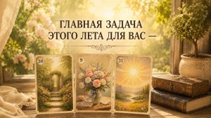 ГЛАВНАЯ ЗАДАЧА ЭТОГО ЛЕТА ДЛЯ ВАС