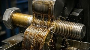 Удовлетворительно! Прецизионная нарезка резьбы на болтах размером с руку. АСМР