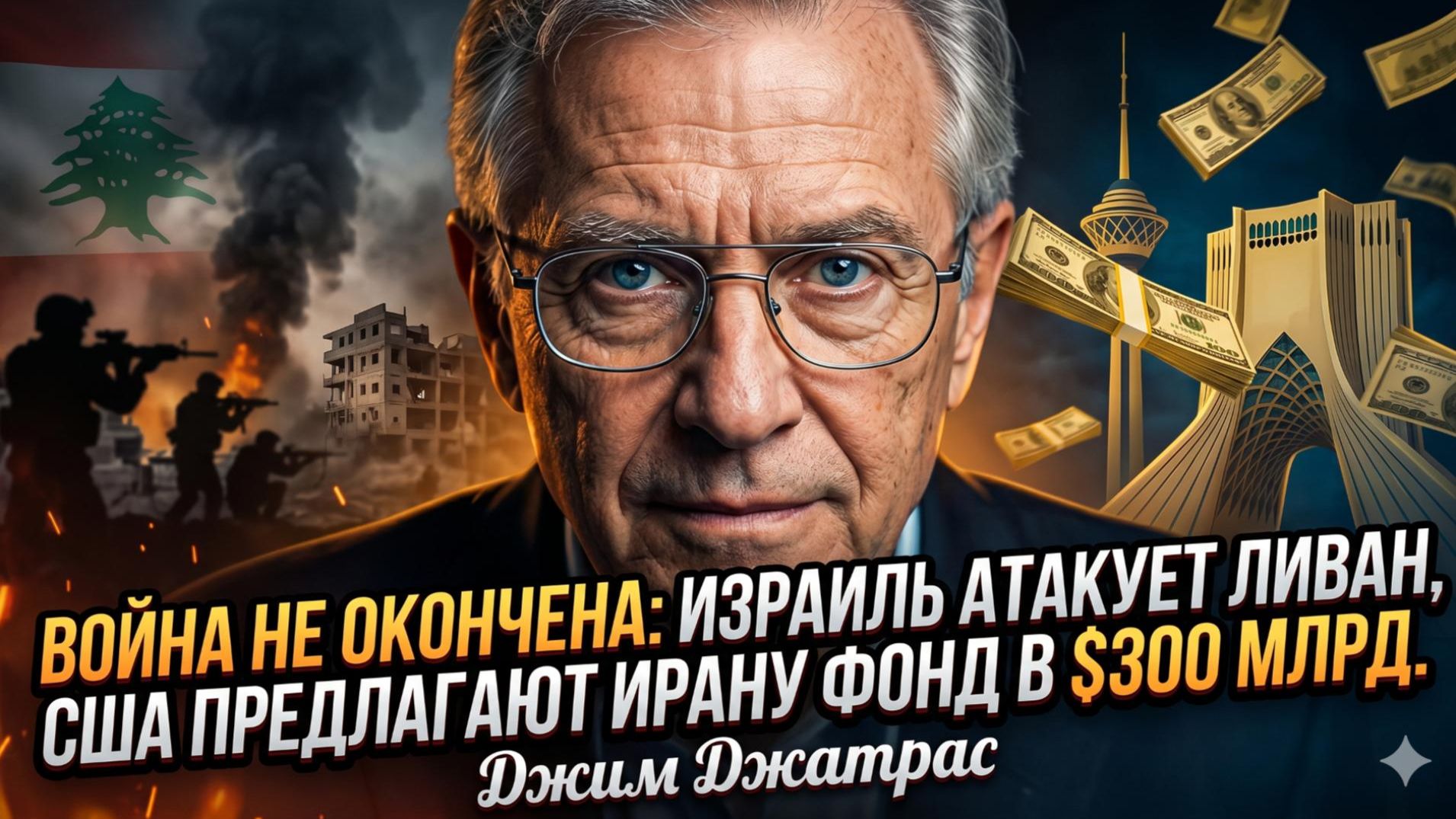 💥Джим Джатрас | ВОЙНА ПРОДОЛЖАЕТСЯ: Израиль бомбит Ливан, а США сулят Ирану $300 млрд