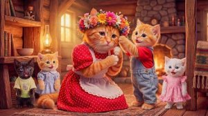 Рыжий Котенок и Белая Кошечка Нашли Тайный Цветочный Сад