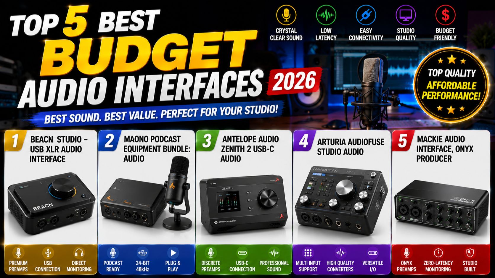 Top 5 Best budget audio interfaces 2026 смотреть онлайн