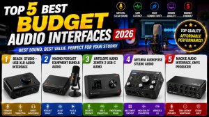 Top 5 Best budget audio interfaces 2026