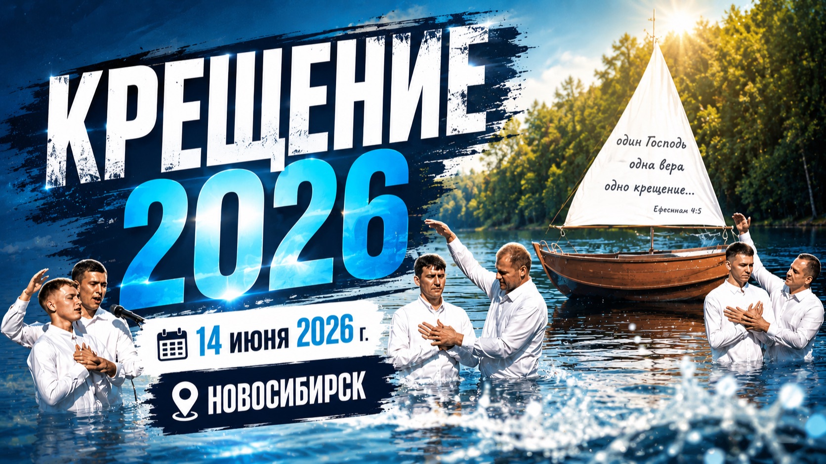 Крещение | 14 июня 2026 г. | Новосибирск смотреть онлайн