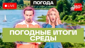 Погода в круизе. 17 июня и прогноз на четверг. Плес. Дмитров. Трансляция 360
