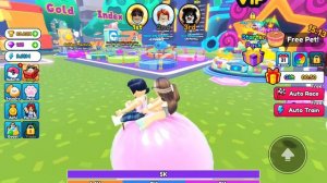 Играю в гонки на пельменях в Roblox