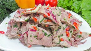 Все смешала и забыла! Без сковородки и духовки готовлю холодное мясо на закуску! #690