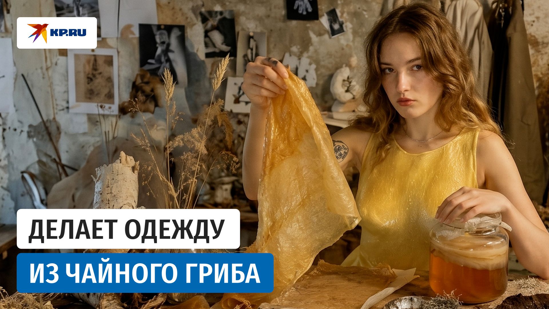 Берестяные сапожки и ткань из комбучи смотреть онлайн