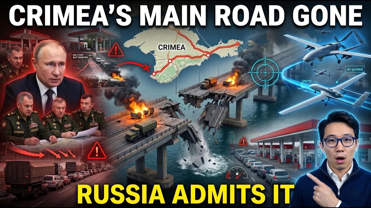 Crimea’s Last Road is CLOSED… Even Russia’s Generals Admit It’s BAD! смотреть онлайн