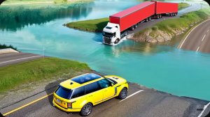 Автомобили против экстремальных наводнений и глубокой воды в BeamNG Drive