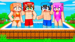 ЧТО БУДЕТ ЕСЛИ ЖИТЬ 100 ДНЕЙ В ГИГАНТСКОМ БАССЕЙНЕ В MINECRAFT