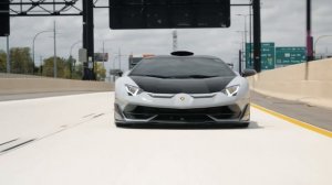 Lamborghini Aventador SVJ Highway Run Чистый V12 ASMR