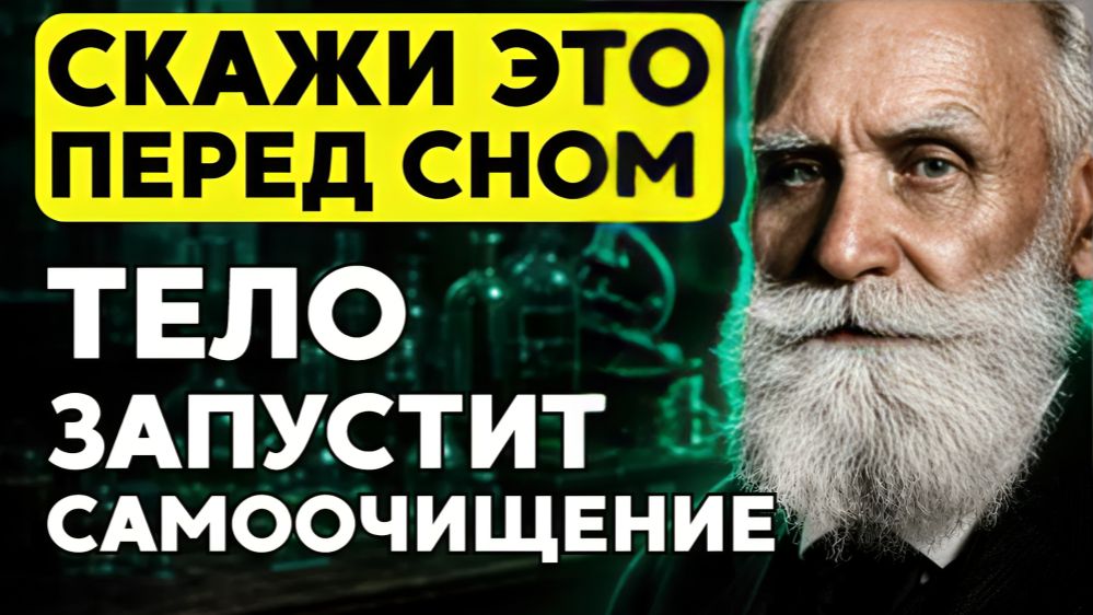 ЗАПОМНИТЕ! Всего ТРИ СЛОВА перед сном — и тело начнёт восстанавливаться - академик Павлов