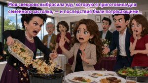 Моя свекровь выбросила еду, которую, как она думала, я приготовила для семейного застолья, — и по...