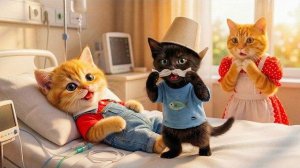 Рыжий Котенок Съел Слишком Много… У Него заболел Живот 😢