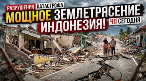 Мощное землетрясение сотрясло Индонезию! Разрушенны дома, повреждены дороги! Сегодня ЧП