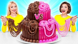 Укрась Торт Челлендж Жевательная Резинка vs Шоколадная Еда | Съедобная Битва от Multi DO Challenge