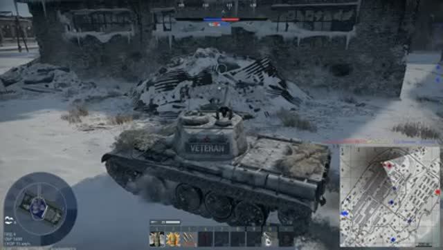 War Thunder. Т-44-122 разбирает противника на ИС-2. #warthunder смотреть онлайн