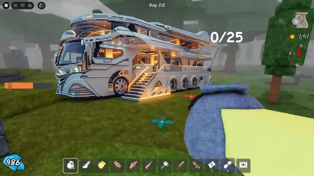 ОГРОМНЫЙ ДОМ НА КОЛЁСАХ В ROBLOX: 99 НОЧЕЙ В ЛЕСУ