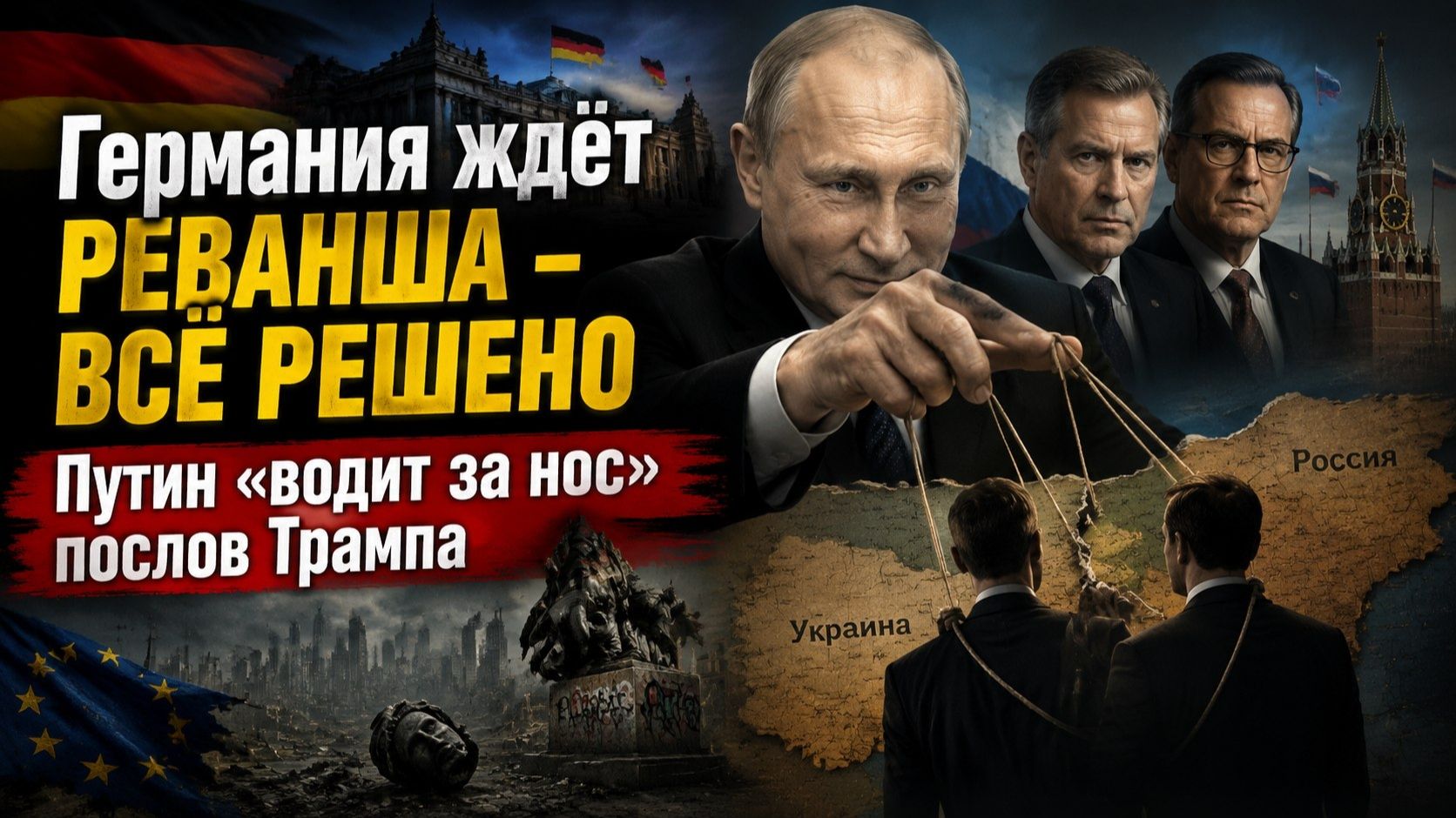 Европа мечтает «разреззать» РФ как пирог! Путин раскусил хитрость Трампа! смотреть онлайн