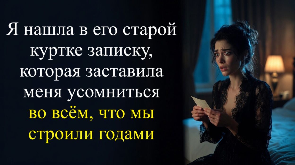 Я нашла в его куртке записку... которая разрушила все, во что я верила