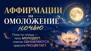 Аффирмации на омоложение ночью. Спи и молодей.