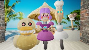 Roblox Побег от Злой учительницы ,Утки и Повара.