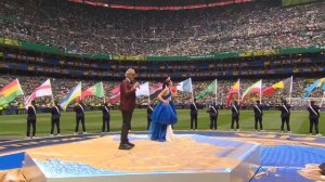 Андреа Бочелли, Дэвид Гетта и EJAE perform Official FIFA World Cup 2026 Anthem ' DNA ' - FIFA (720p)