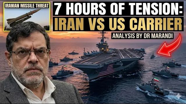 Iran's Navy Surrounded a US Aircraft Carrier at Dawn — 7 Hours of Tension DR MARANDI смотреть онлайн