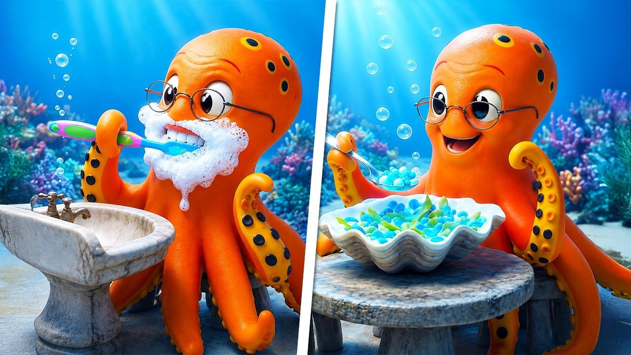 Акулёнок Шарки и морские друзья 🦈🌊 Детские песни про подводный мир | Для малышей