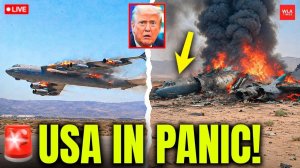 1 MIN AGO U.S. NUCLEAR B-52 Bomber EXPLODING In Huge Fireball!  U.S. In Complete Shock