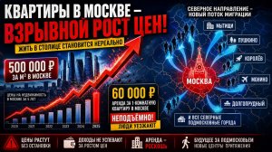 ЛЮТЫЙ РОСТ ЦЕН НА КВАРТИРЫ В МОСКВЕ И РОССИИ / ГДЕ ПРЕДЕЛЫ РОСТА?! КВАДРАТНЫЙ МЕТР ПО 500 ТЫС РУБЛЕЙ