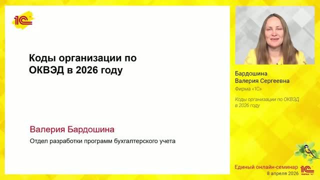 Коды организации по ОКВЭД в 2026 году.