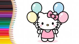 Как нарисовать ХЭЛЛОУ КИТТИ Рисуем Хеллоу Китти Учимся рисовать HELLO KITTY