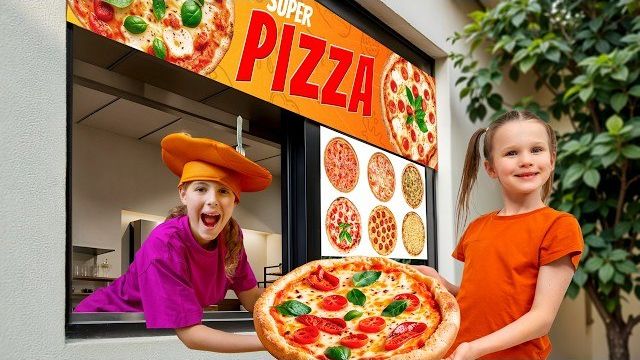 Пиццерия с доставкой в кафе с Марией и Стефи! смотреть онлайн