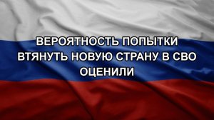 Вероятность попытки втянуть новую страну в СВО оценили